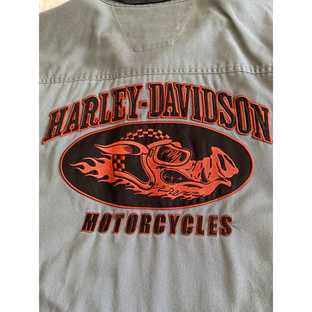 Harley Davidson Y2k Patchwork Hog Motorcycle Butt… - image 6